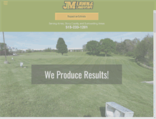 Tablet Screenshot of jmlawn.net